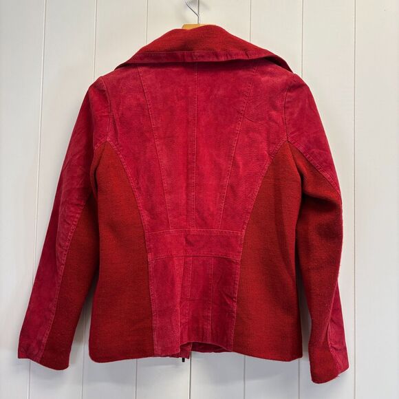 Live A Little Womens Quiet Luxury Mob Wife Suede Sweater Jacket Size S‎ Classic - Picture 2 of 8